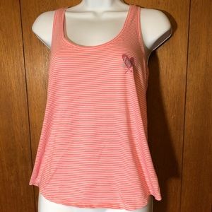 Victoria’s Secret pink stripe racer back tank S